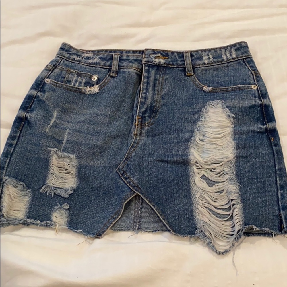 jean skirt